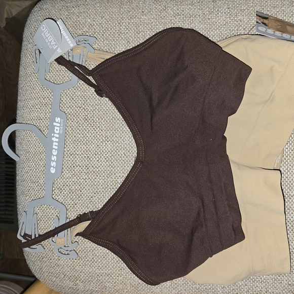 Rene Rofe Brown and Tan Seamless Wireless Bras Size Medium - Picture 5 of 10